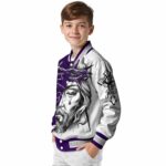 custom kansas state wildcats jesus tears purple white jacket best selling