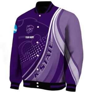 custom kansas state wildcats wave patterns purple jacket best selling