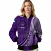 custom kansas state wildcats wave patterns purple jacket latest model