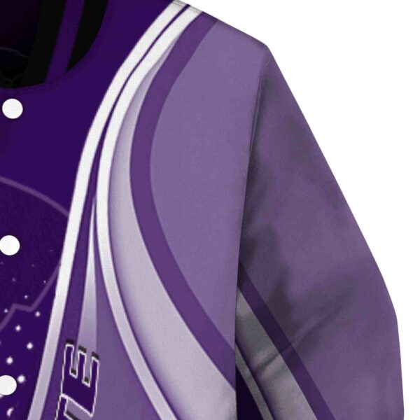 custom kansas state wildcats wave patterns purple jacket premium grade
