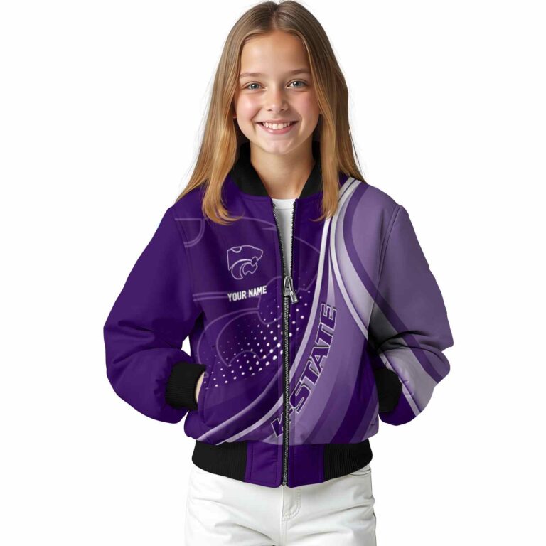 custom kansas state wildcats wave patterns purple jacket top rated