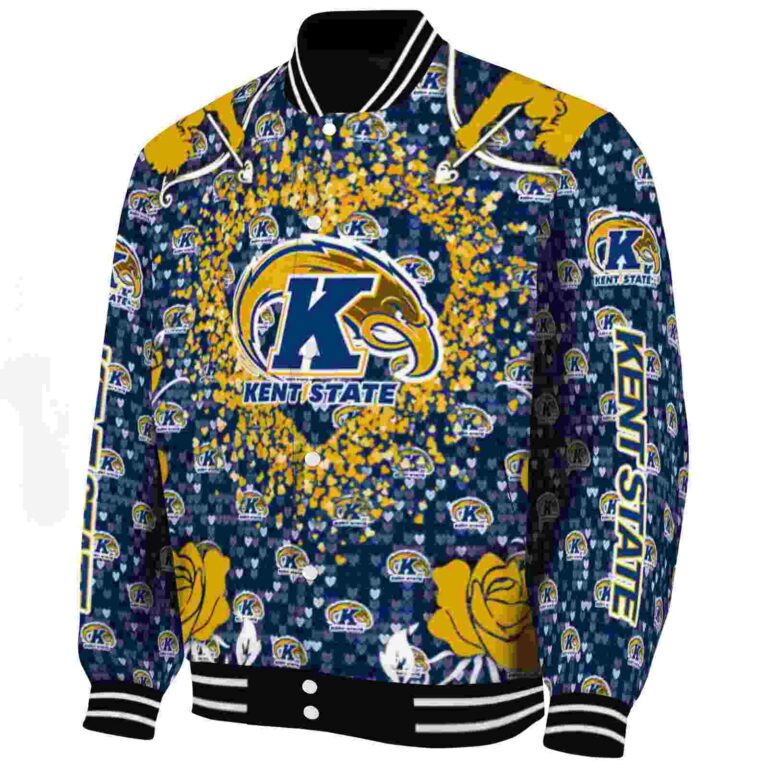 custom kent state golden flashes heart explosion navy blue jacket best selling