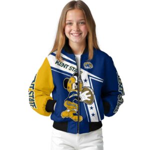 custom kent state golden flashes mickey football navy blue white jacket top rated