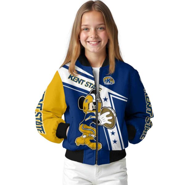 custom kent state golden flashes mickey football navy blue white jacket top rated