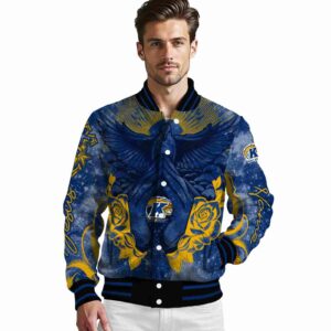 custom kent state golden flashes praying hands navy blue jacket high quality