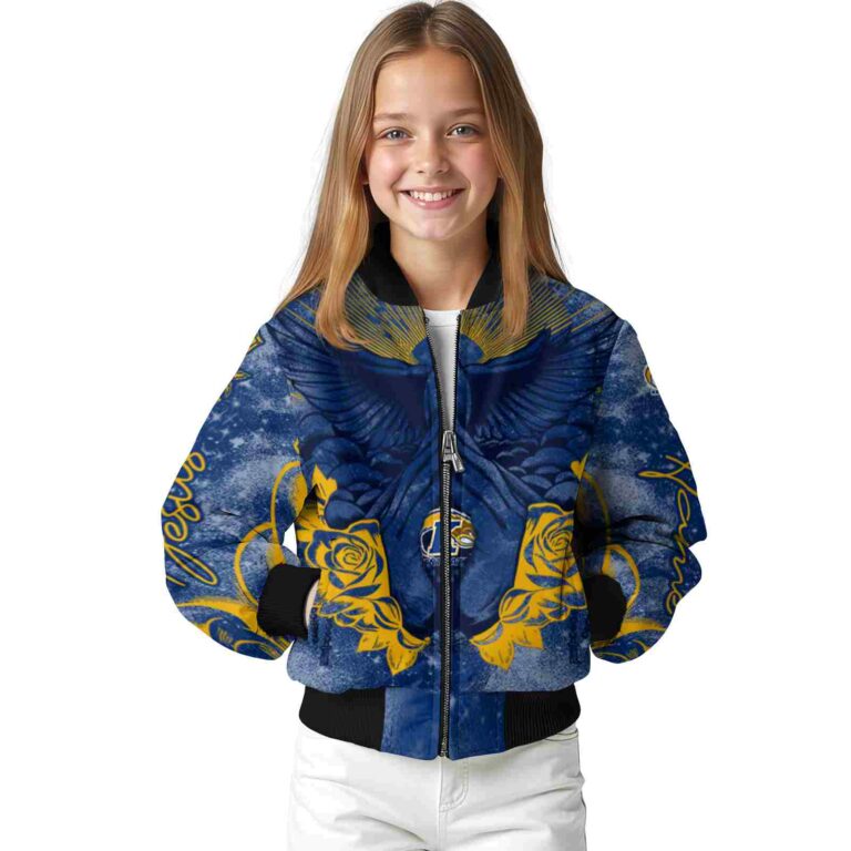 custom kent state golden flashes praying hands navy blue jacket top rated