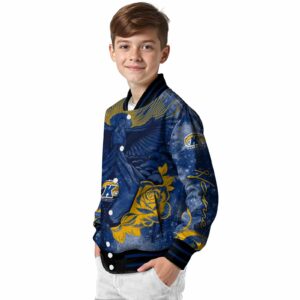 custom kent state golden flashes praying hands navy blue jacket trendy