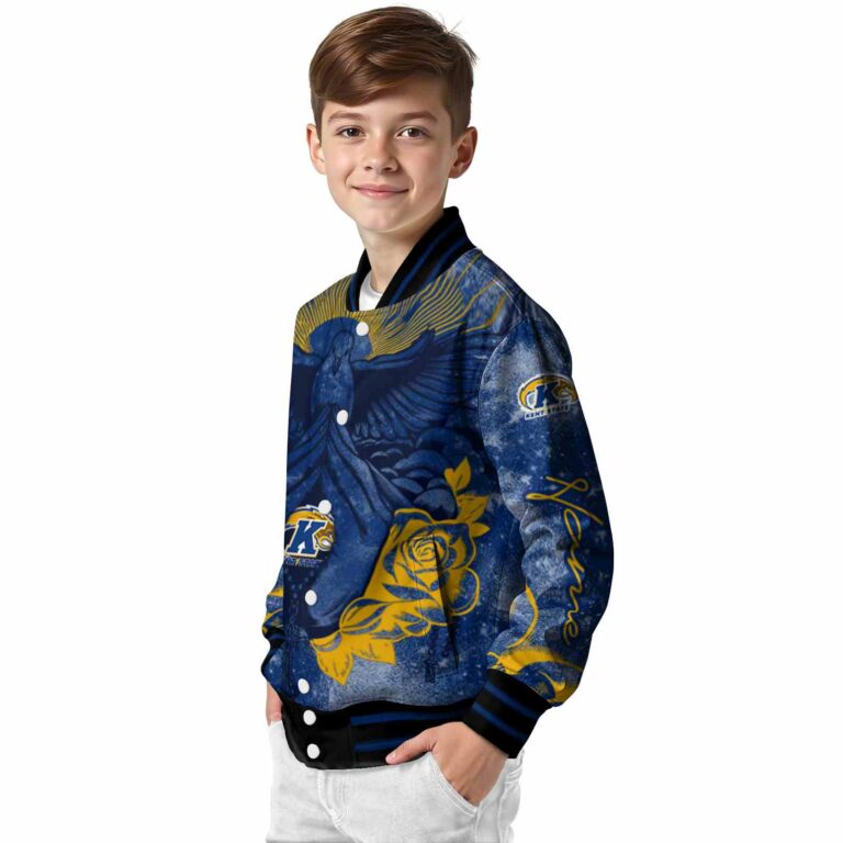 custom kent state golden flashes praying hands navy blue jacket trendy