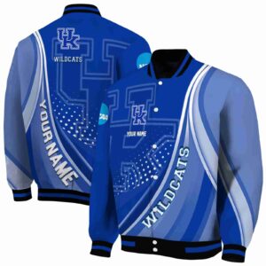 custom kentucky wildcats wave patterns blue jacket fashion forward