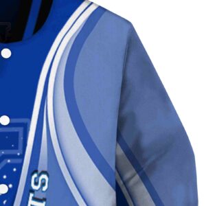 custom kentucky wildcats wave patterns blue jacket premium grade