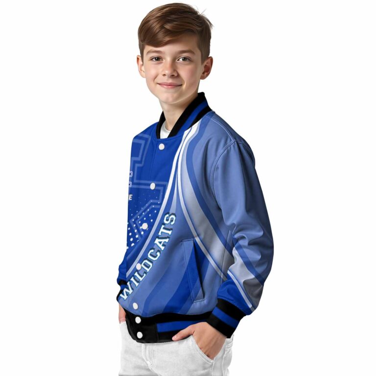 custom kentucky wildcats wave patterns blue jacket trendy