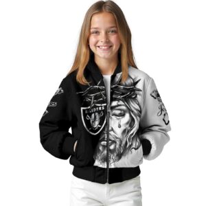 custom las vegas raiders jesus tears black white jacket top rated
