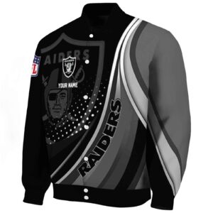 custom las vegas raiders wave patterns black jacket best selling