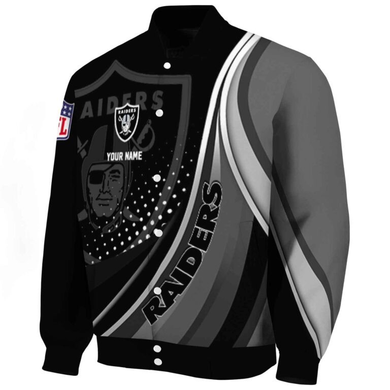 custom las vegas raiders wave patterns black jacket best selling