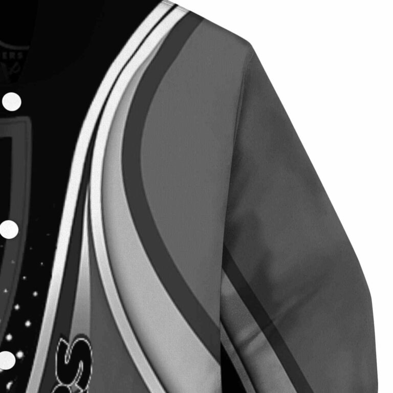 custom las vegas raiders wave patterns black jacket premium grade