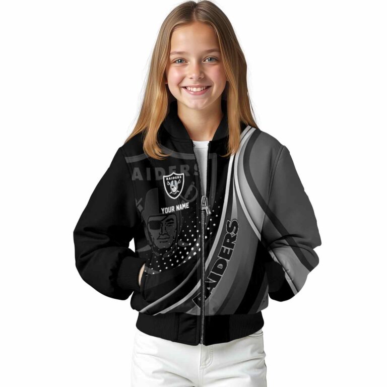 custom las vegas raiders wave patterns black jacket top rated