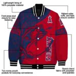 custom los angeles angels fishing rod red jacket best selling