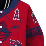 custom los angeles angels fishing rod red jacket best selling