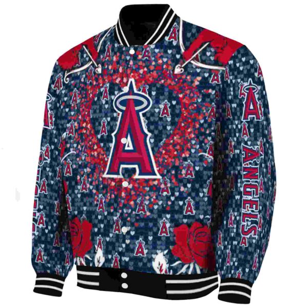 custom los angeles angels heart explosion blue jacket best selling