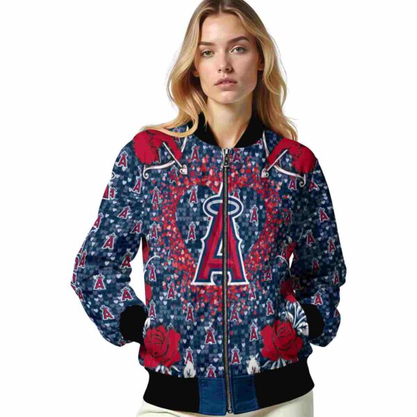 custom los angeles angels heart explosion blue jacket latest model