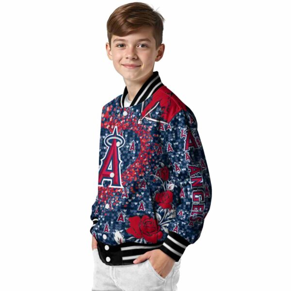 custom los angeles angels heart explosion blue jacket trendy