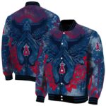 custom los angeles angels praying hands blue jacket best selling
