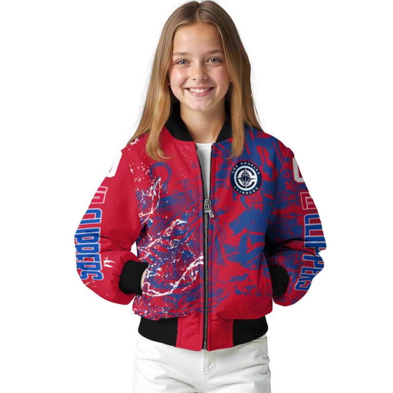 custom los angeles clippers fishing art red jacket top rated