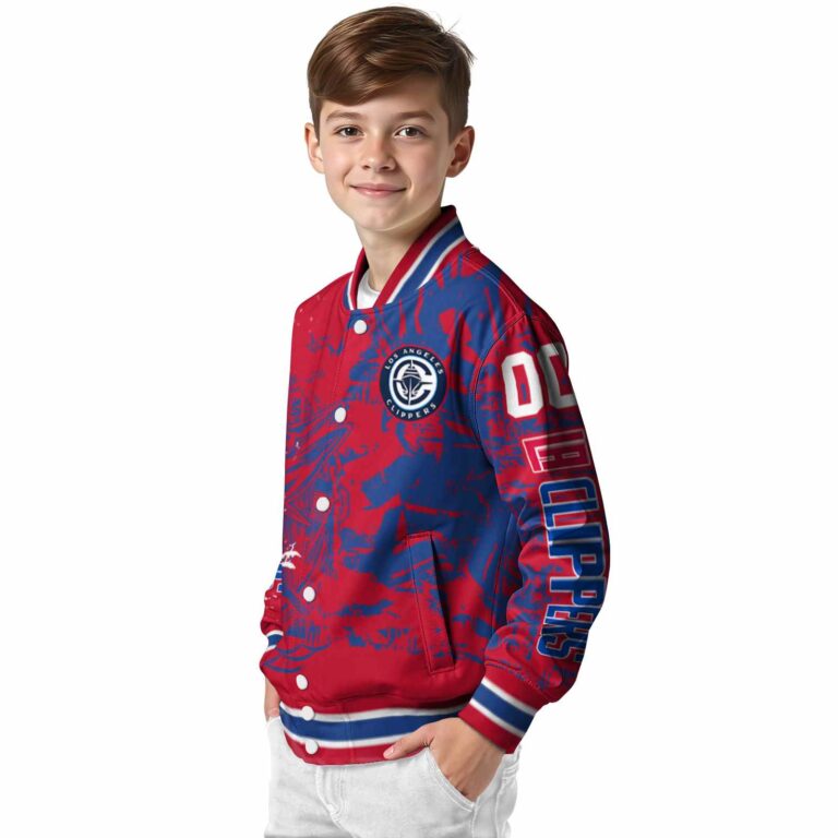 custom los angeles clippers fishing art red jacket trendy