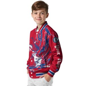 custom los angeles clippers fishing passion red white jacket trendy