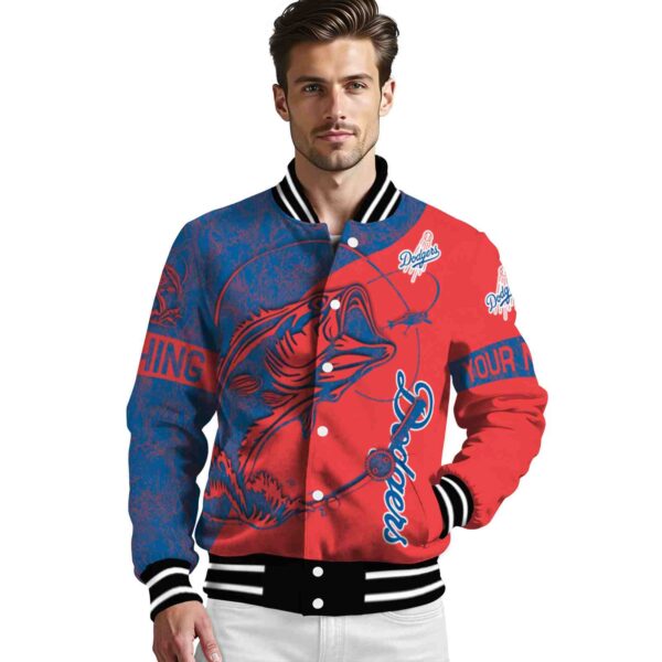 custom los angeles dodgers fishing rod red jacket high quality