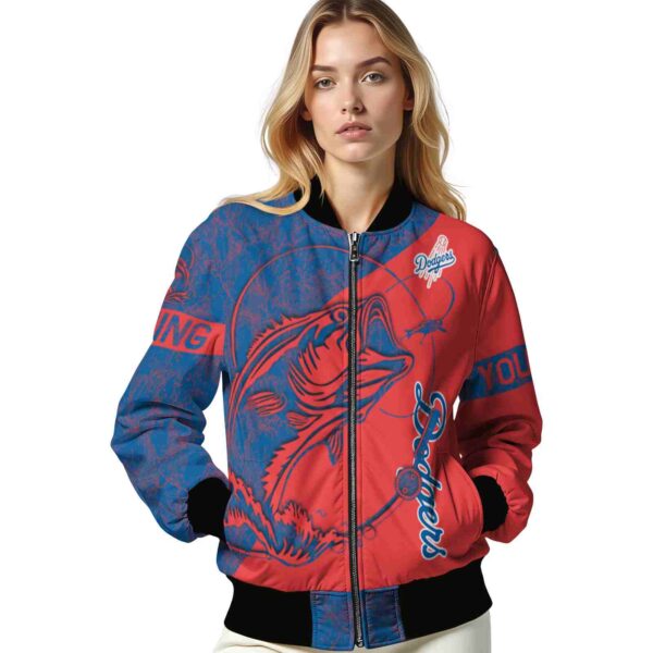 custom los angeles dodgers fishing rod red jacket latest model
