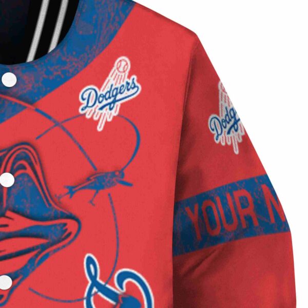 custom los angeles dodgers fishing rod red jacket premium grade