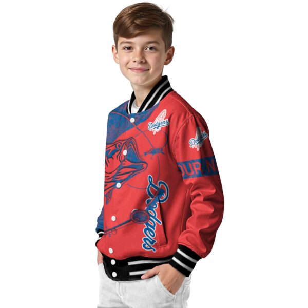 custom los angeles dodgers fishing rod red jacket trendy