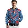 custom los angeles dodgers heart explosion blue jacket high quality