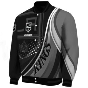 custom los angeles kings wave patterns black jacket best selling