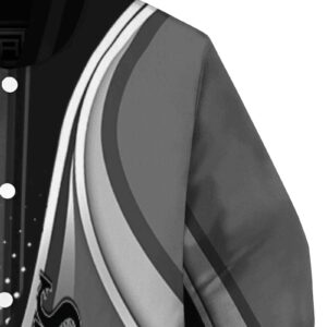 custom los angeles kings wave patterns black jacket premium grade