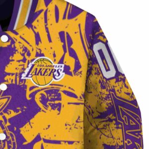 custom los angeles lakers fishing art purple jacket premium grade
