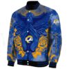 custom los angeles rams praying hands blue jacket best selling