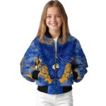 custom los angeles rams praying hands blue jacket best selling