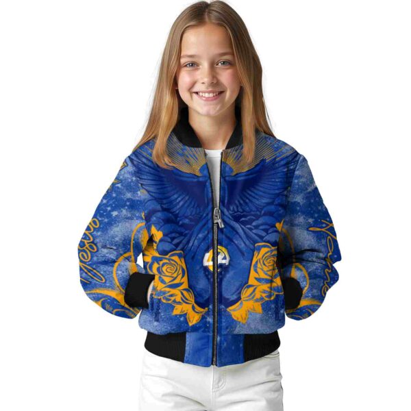 custom los angeles rams praying hands blue jacket top rated