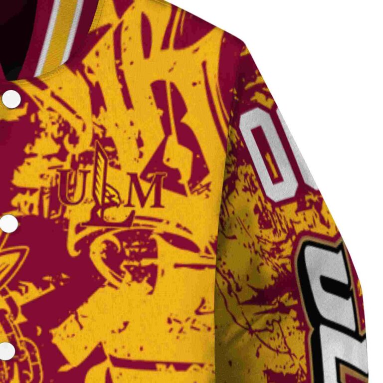 custom louisiana monroe warhawks fishing art red jacket premium grade