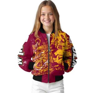 custom louisiana monroe warhawks fishing art red jacket top rated