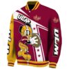 custom louisiana monroe warhawks mickey football red white jacket best selling