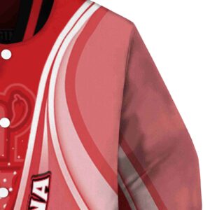 custom louisiana ragin cajuns wave patterns red jacket premium grade