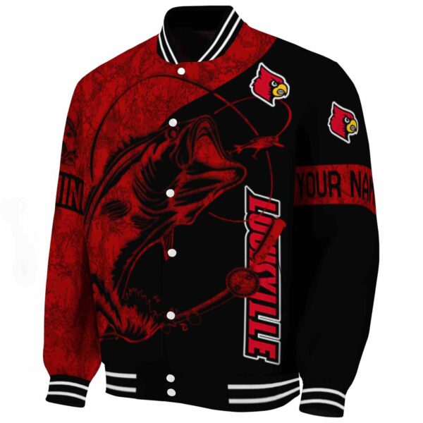 custom louisville cardinals fishing rod black jacket best selling
