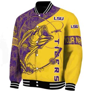 custom lsu tigers fishing rod gold jacket best selling