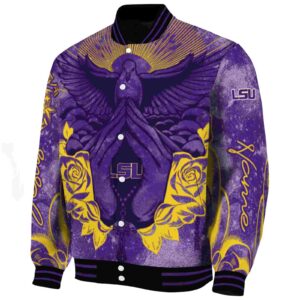 custom lsu tigers praying hands purple jacket best selling