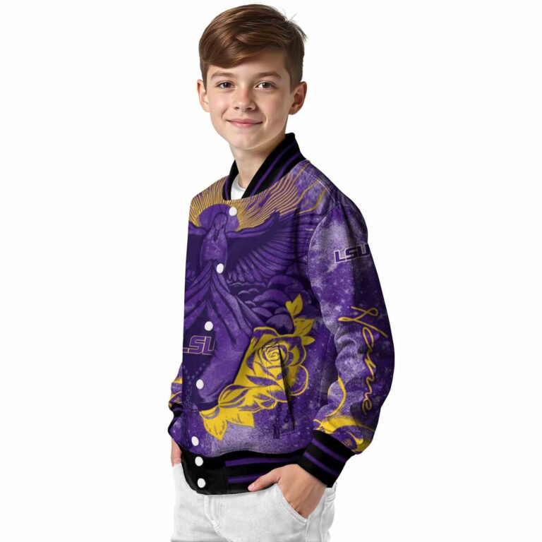 custom lsu tigers praying hands purple jacket trendy
