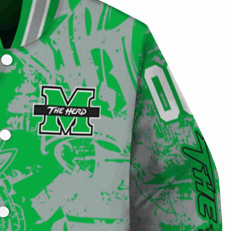 custom marshall thundering herd fishing art green jacket premium grade