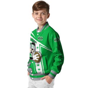 custom marshall thundering herd mickey football green white jacket trendy
